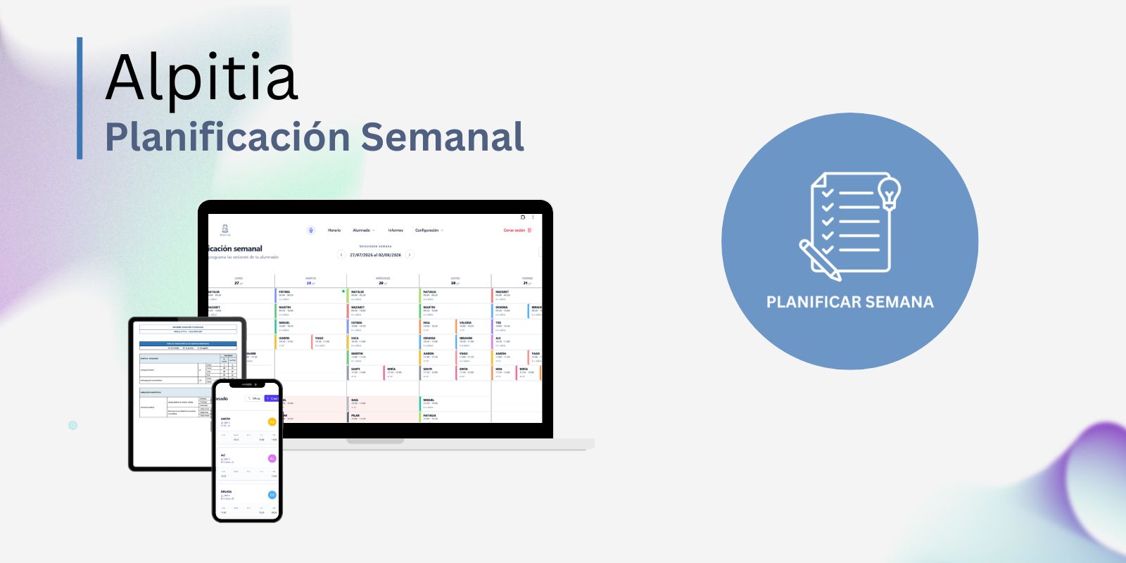 Tutorial 5: Planificación semanal